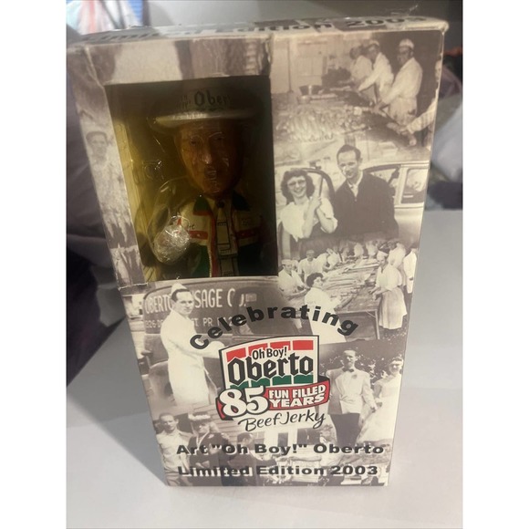 Oh Boy Oberto Art the owner bobble head hydroplane owner signed - Picture 10 of 12